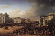 Parade on Opernplatz in 1822, Franz Kruger